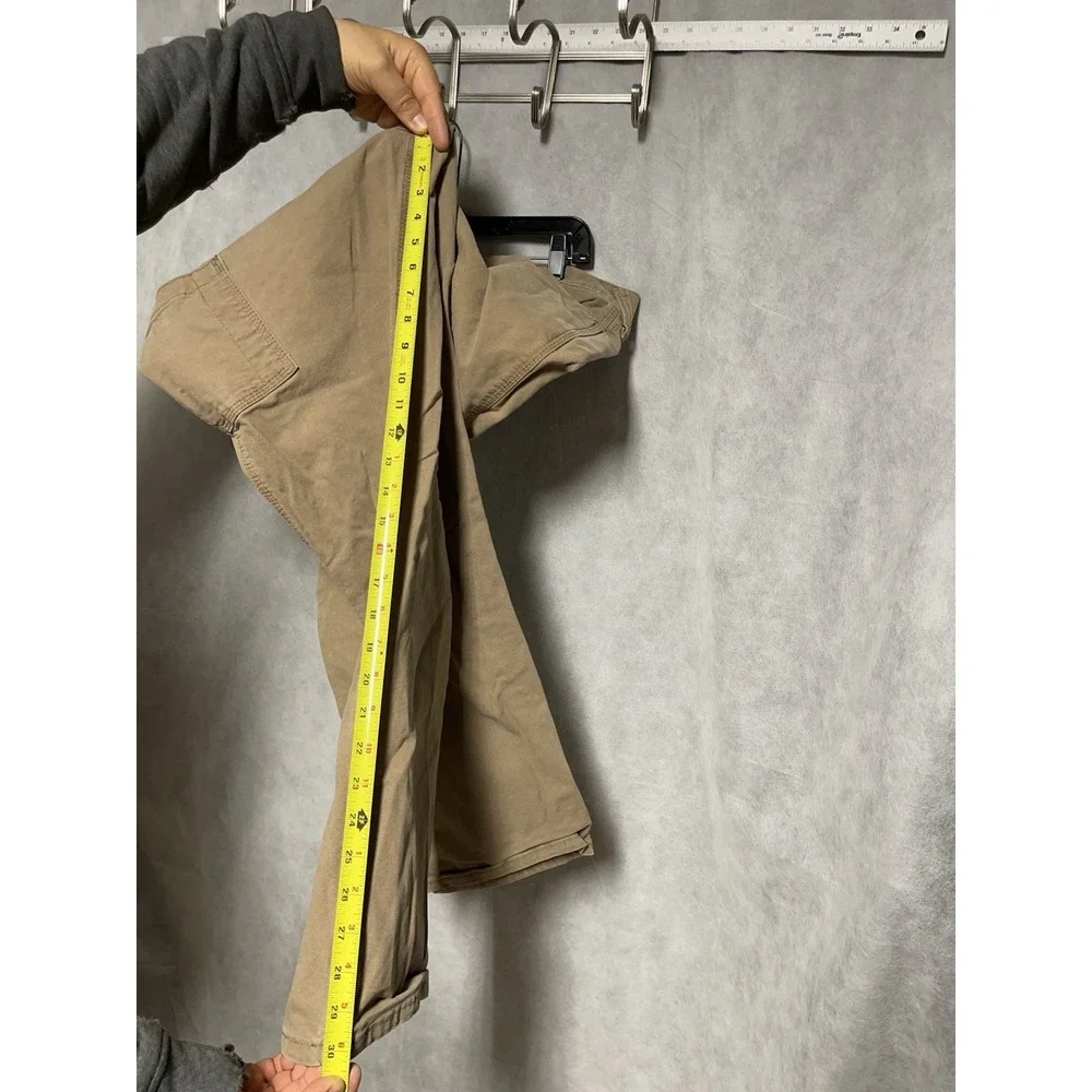 Ariat Pants Men Size 38x30 Beige M4 Relaxed Straight Rebar Canvas Workwear Heavy - Picture 6 of 10